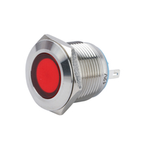 Indicateur lumineux LED en métal, 19mm, rouge, vert, bleu, jaune, blanc, orange, terminal à pelle, meilleur prix